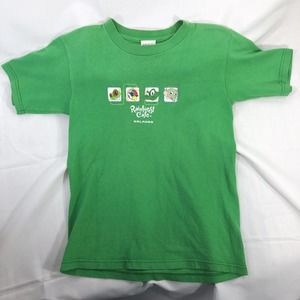 Vintage Rainforest Cafe Orlando Kids T Shirt Green Size Medium Short Sleeve Tee